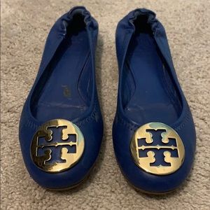 Tory Burch royal blue flats